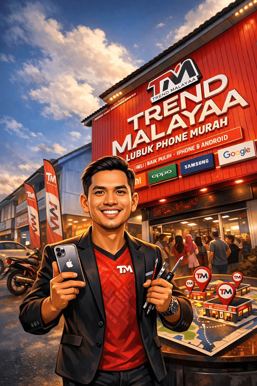 TrendMalayaa staff serving customers - Professional mobile phone specialist